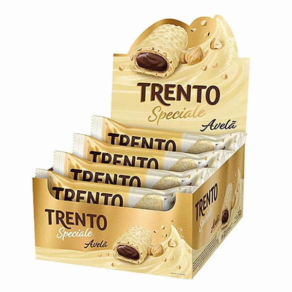 Display Trento Speciale Avelã Branco - Caixa 312g - 12 Unidades