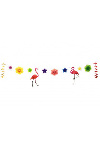 Faixa Varal Tropical Decorativo - 2 Metros