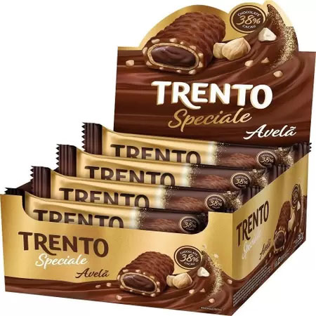 Display Trento Speciale Ao Leite Avelã - Caixa 312g - 12 Unidades
