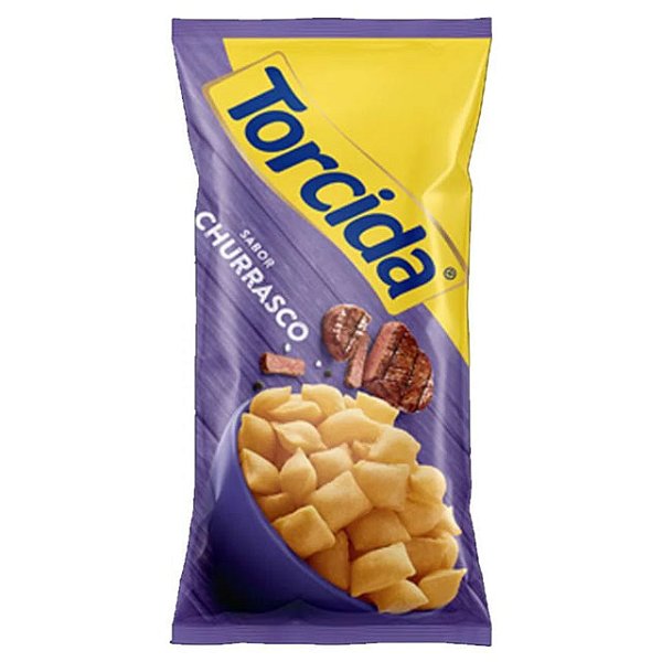 Salgadinho Torcida Sabor Churrasco - Pacote com 70g