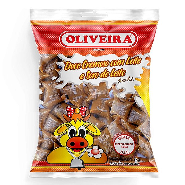 Chup Doce de Leite Sachê - Pacote 1,2 Kg - 40 Unidades (Sachê) de 30g - Oliveira