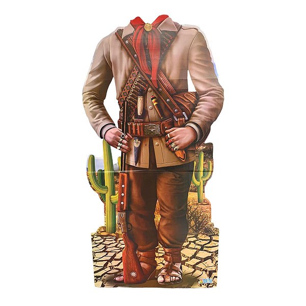 Totem Lampião Decoração Festa Junina 146 cm x 70 cm