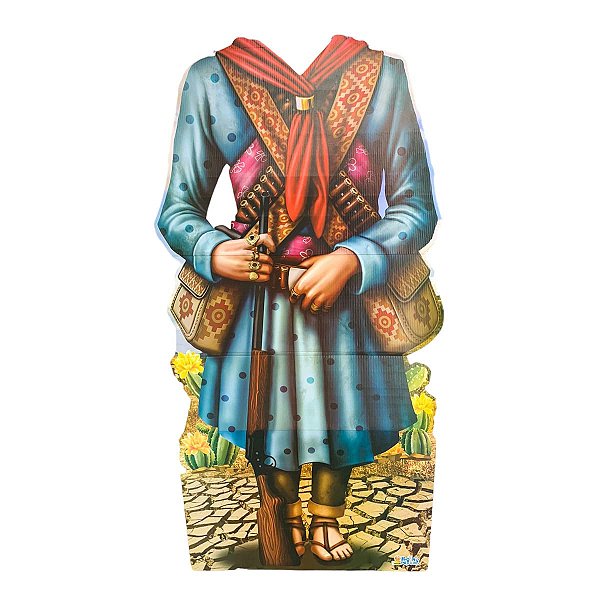 Totem Maria Bonita Decoração Festa Junina 146 cm x 70 cm