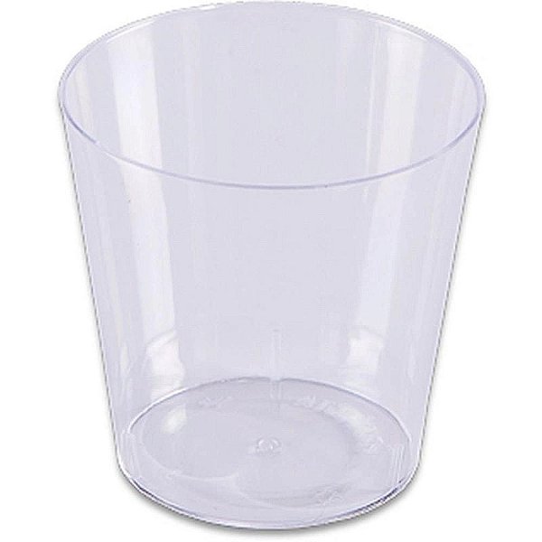 Copo Descartável 25 ml Mini Cristal - 10 Unidades