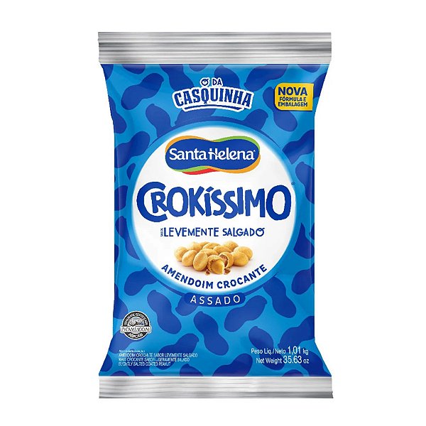 Amendoim Crokissimo Levemente Salgado 1,01 Kg - Santa Helena