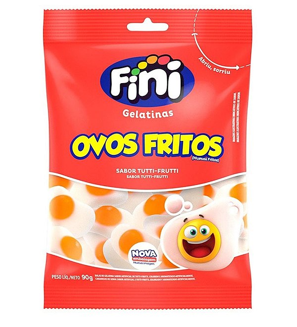 Bala Gelatina Ovos Fritos 90G Fini