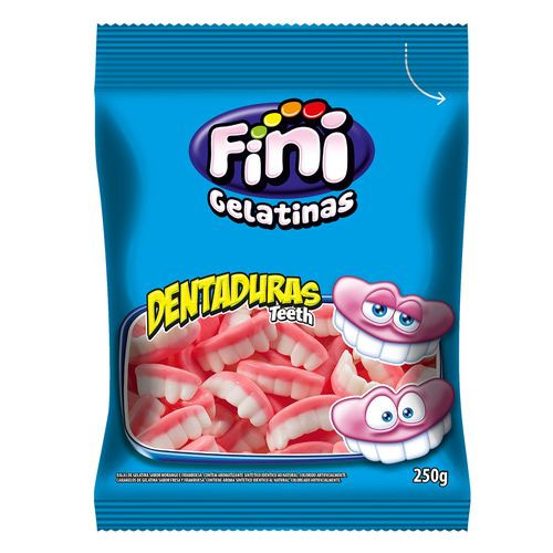 Bala Gelatina Dentaduras 250g Fini
