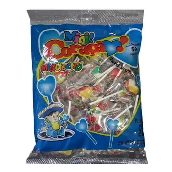 Pirulito Coração Tutti-Fruti Miguelito - Pacote 50 Unidades- 350g