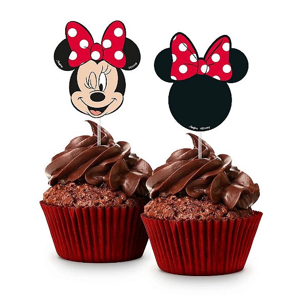 Picks Para Doces Festa Minnie 12cm - 8 Unidades