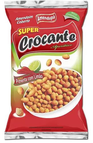 Pacote Amendoim Crocante Pimenta com Limão Amendupã 400g
