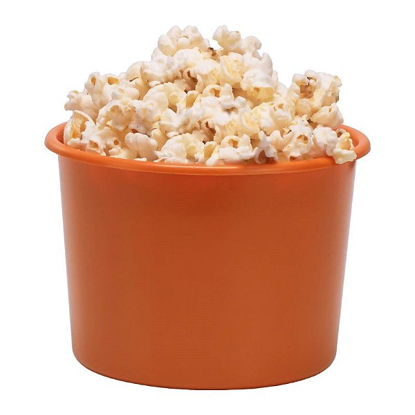 Balde de Pipoca Grande 1,5 Litros - Laranja