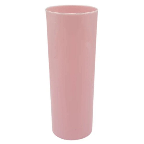 Copo Long Drink Rosa Claro Leitoso 350 ml