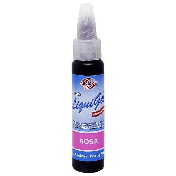 Corante Liquidgel Rosa 30g Arcolor