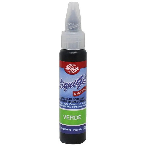 Corante Liquidgel Verde 30g Arcolor