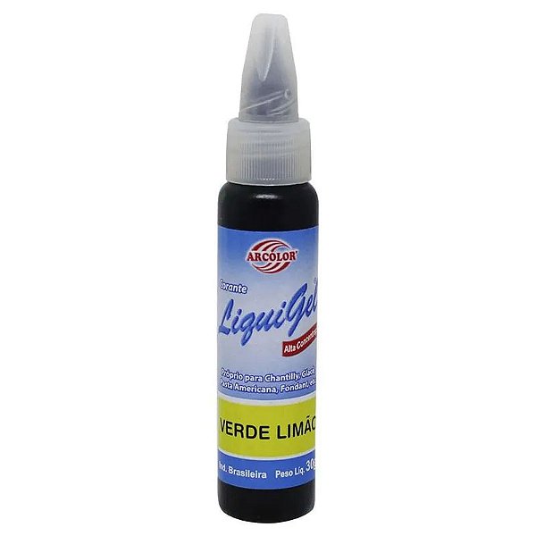 Corante Liquidgel Verde Limão 30g Arcolor