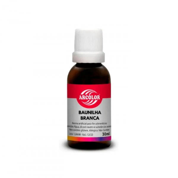 Essência de Baunilha Branca - 30ml - Arcolor