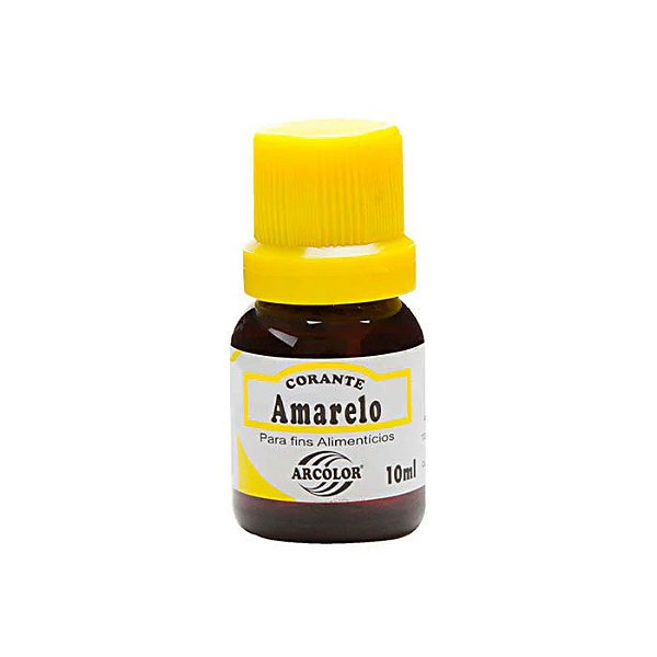 Corante Alimentício Líquido Amarelo 10ml Arcolor