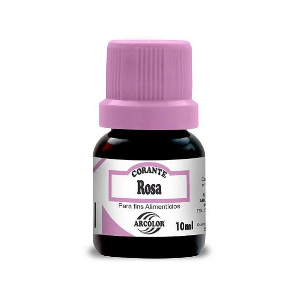 Corante Alimentício Líquido Rosa 10ml Arcolor