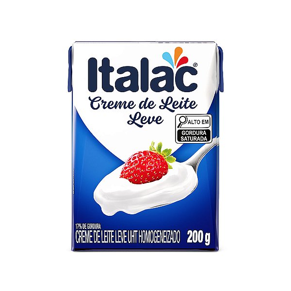Creme de Leite Leve UTH Italac Caixa 200g