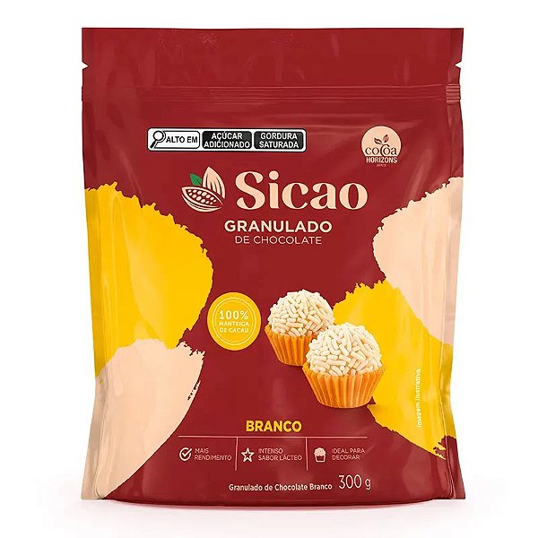 Granulado de Chocolate Branco Sicao 300g