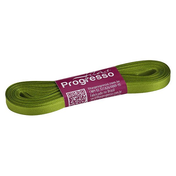 Fita Cetim Simples 7mmx10metros - Verde Folha