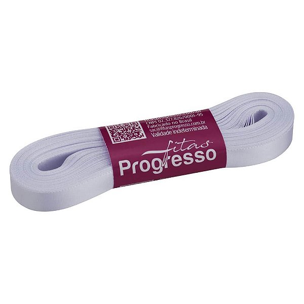 Fita Cetim Simples 10mm x 10metros - Branco