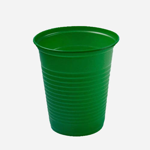 Copo Descartável Biodegradável 200ml - Verde - 50 Unidades