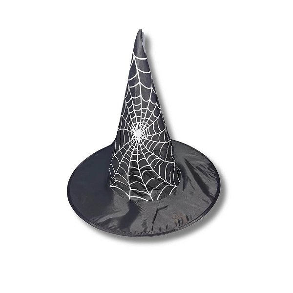 Chapéu De Aranha e Teias Preto Halloween