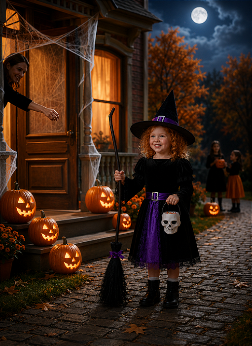 Mini Balde de Halloween Caveira 7cm