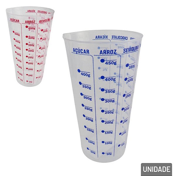 Copo Medidor Dosador De Receitas Com Bico Plástico 570 ml - 1 Unidade