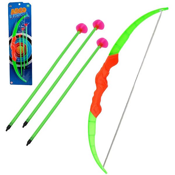Arco e Flecha Arqueiro - Com Alvo na Embalagem - 42cm