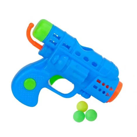 Arma de Brinquedo Lança Bola / 1 Pistola + 3 Bolinhas