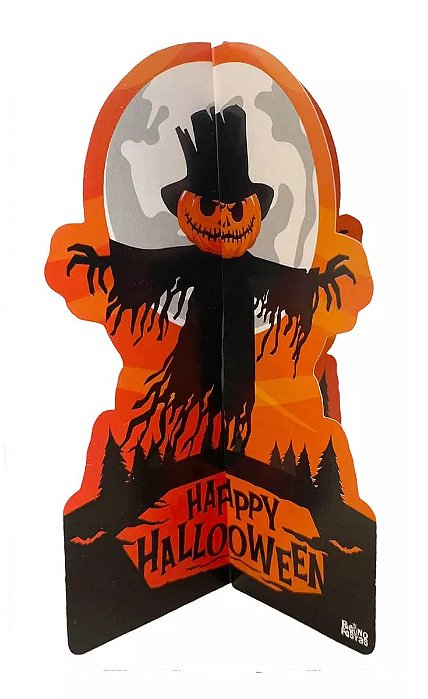 Mini Totem de Mesa Decoração Halloween 15cm x 8cm - 1 Unidade