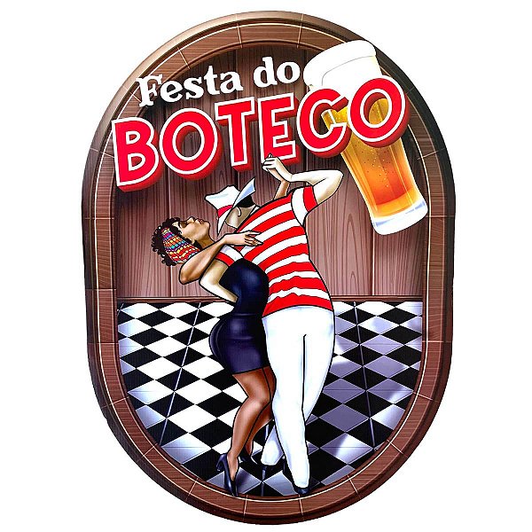 Painel Decorativo Festa do Boteco - 68cm x 50cm