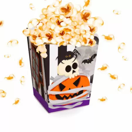 Caixa para Pipoca Halloween - Noite do Terror - 10 Unidades
