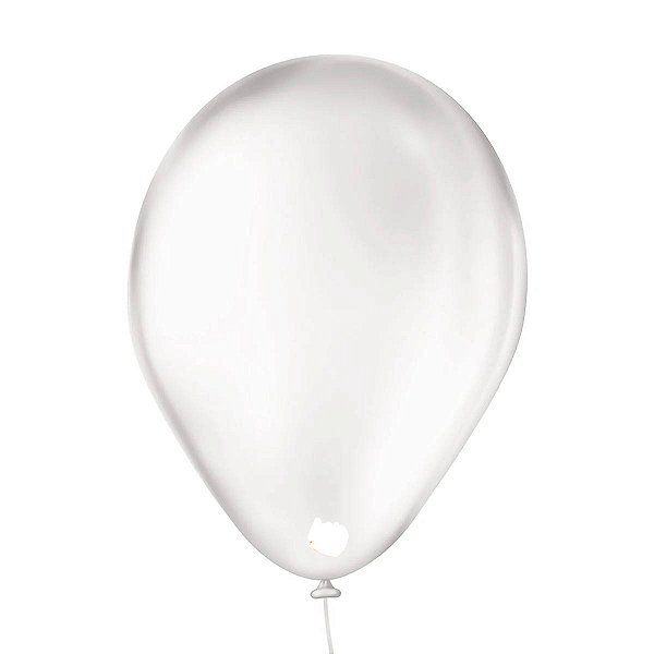 Balão Bexiga Transparente Liso - Tamanho 7 Polegadas (18cm) - 50 Unidades