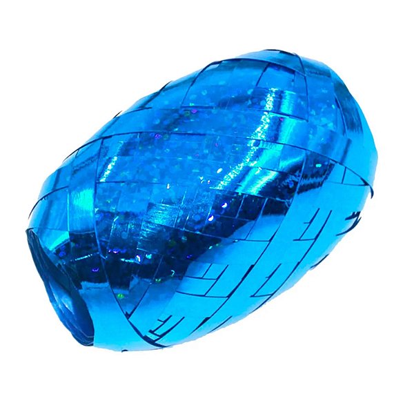 Fitilho Holográfico Azul - 5mm X 20 Metros