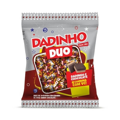 Doce Dadinho Duo Amendoim Chocolate 600g