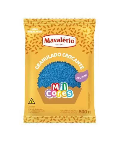 Granulado Crocante Azul Mil Cores 500g – Mavalério