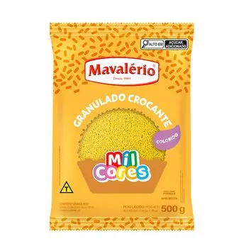 Granulado Crocante Amarelo Mil Cores 500g – Mavalério