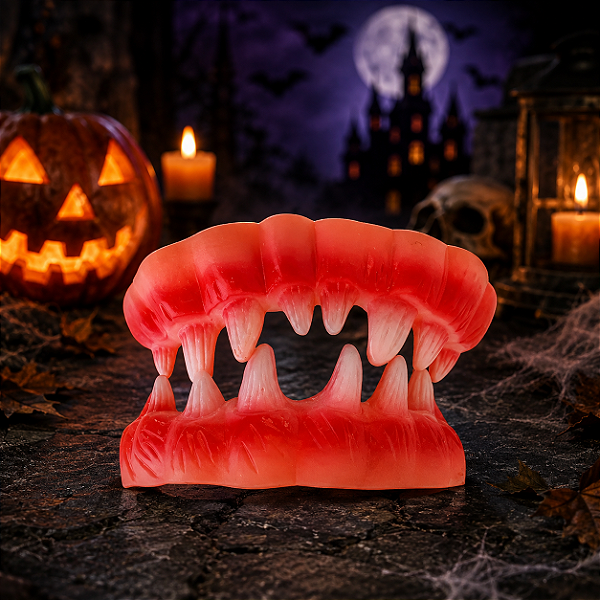 Dentadura Halloween Látex - 1 Unidade (Par)