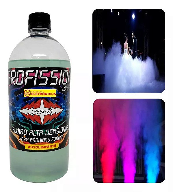 Liquido Fluido Profissional Para Maquina de Fumaça - Fragrância / Neutro - 1 Litro