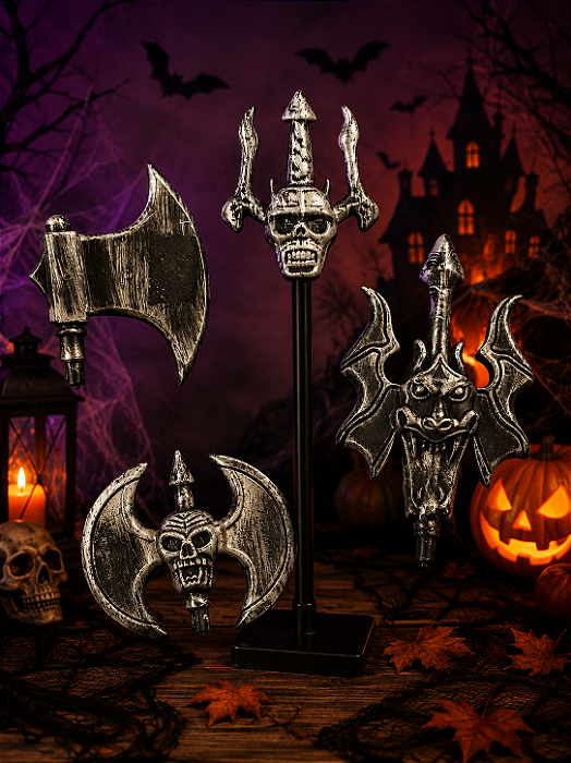 Acessório Medieval de Plástico Halloween 60cm - Modelos Sortidos - 1 Unidade