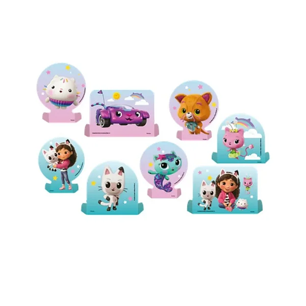 Decoração de Mesa Festa A Casa da Gabby em Papel Cartonado 20x15cm - 8 Unidades