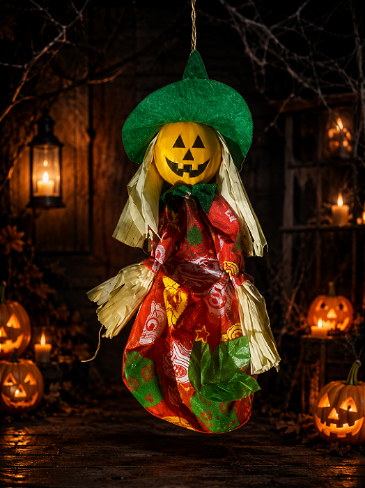 Fantasminha Suspenso Halloween 20x10cm – Cores e Modelos Sortidos