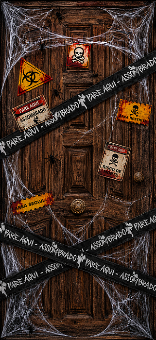 Faixa Decorativa Halloween Assombrado - 6 Metros