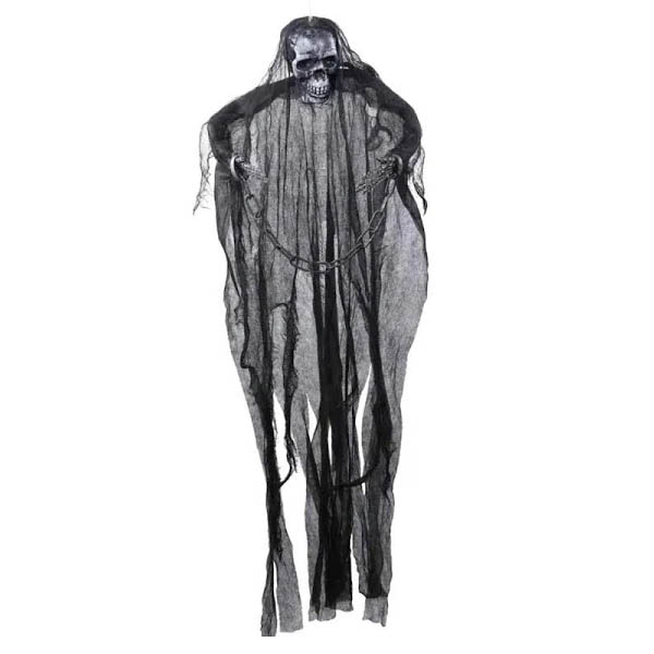 Caveira Encarcerada Preta 95cm