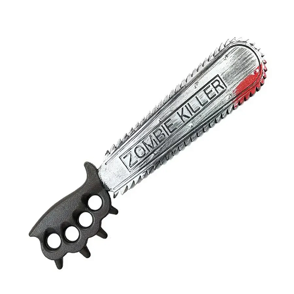 Serra com Sangue Zombie Killer de Plástico para Fantasia de Halloween 50cm