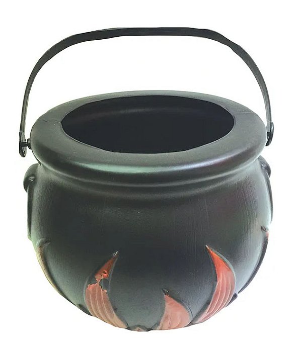 Cesta Caldeirão Decorativa Halloween 17 x 13cm