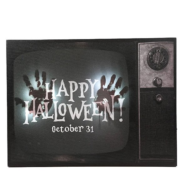Quadro de Led Happy Halloween 31x56cm - 1 unidade